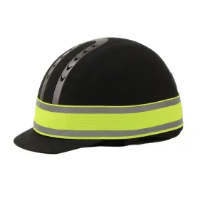 Fluorescent and reflective strap-on helmet Horka