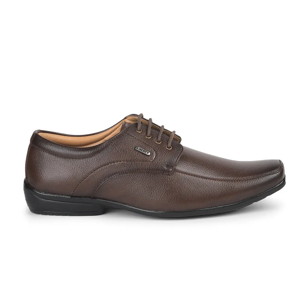 Fortune (Brown) Formal Lace Up Shoes For Men UVL-35 By Liberty