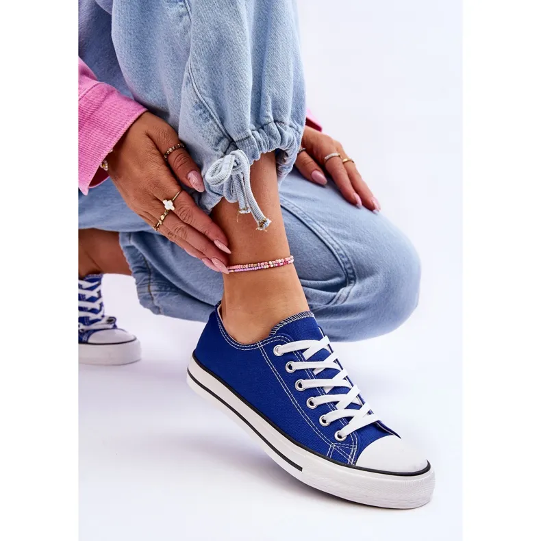 FR1 Women's Classic Low Top Sneakers Blue Vegas