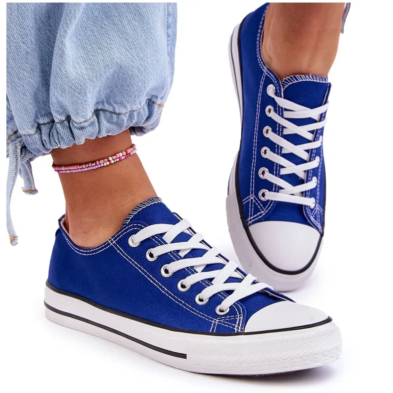 FR1 Women's Classic Low Top Sneakers Blue Vegas