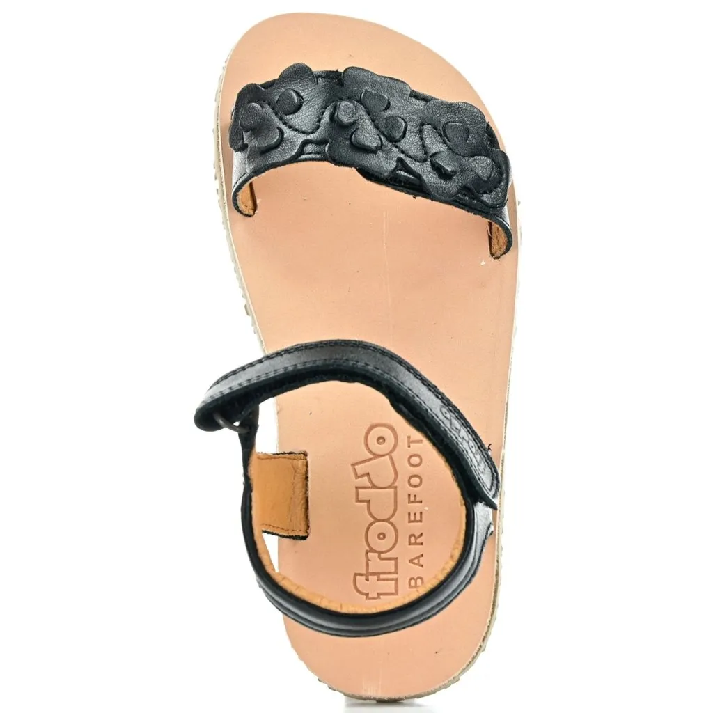 Froddo G3150265-4 AD Flexy Flowers Black barefoot sandals