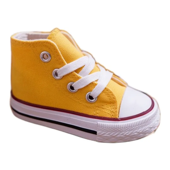 FRROCK Children's Classic High Yellow Filemon Sneakers