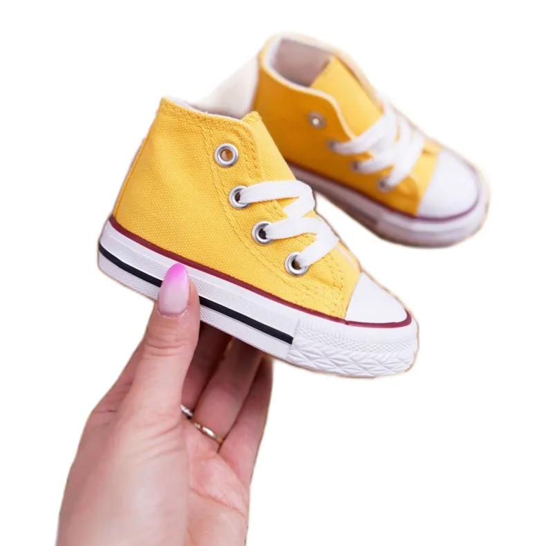 FRROCK Children's Classic High Yellow Filemon Sneakers