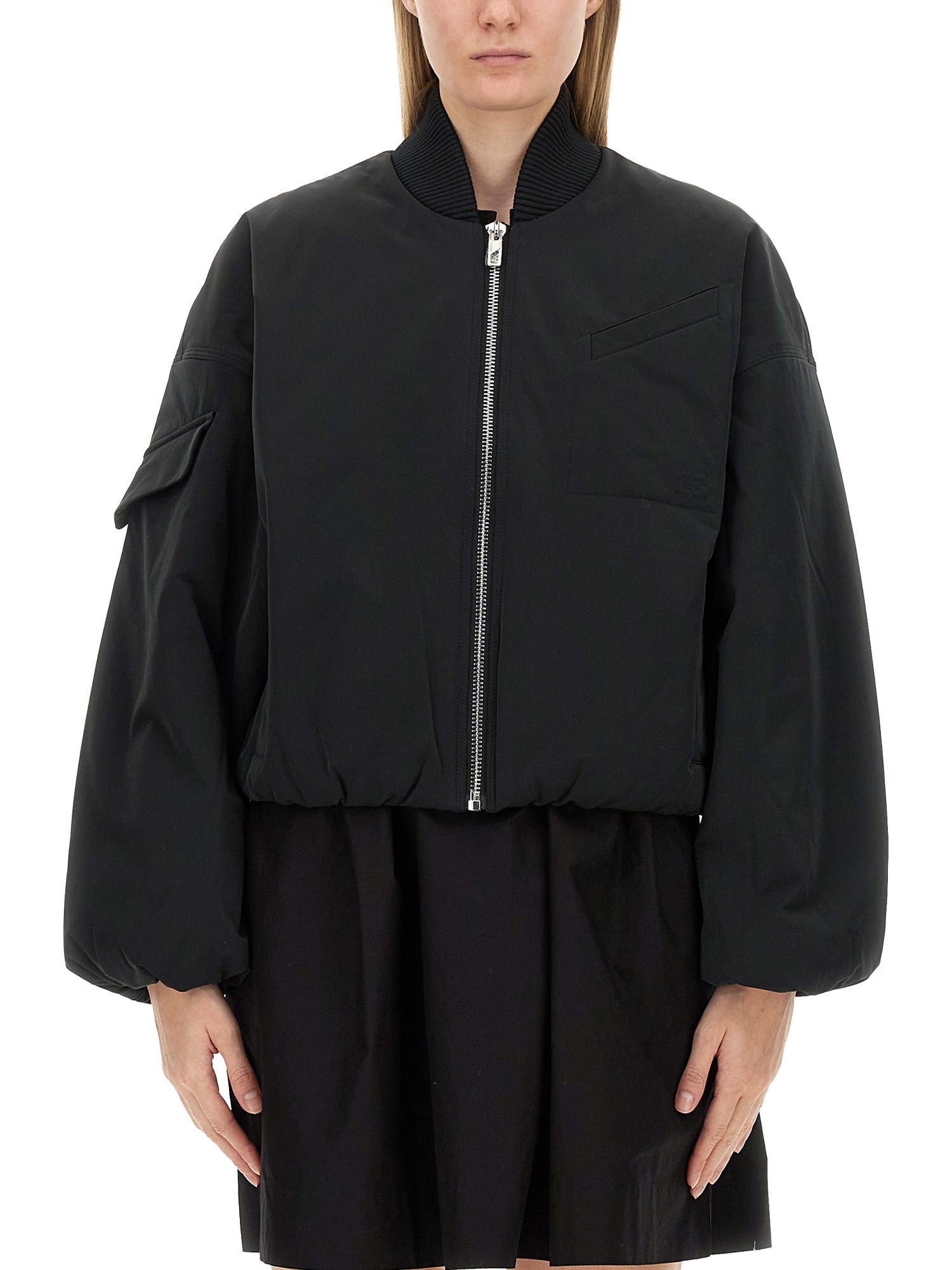 GANNI    NYLON BOMBER JACKET