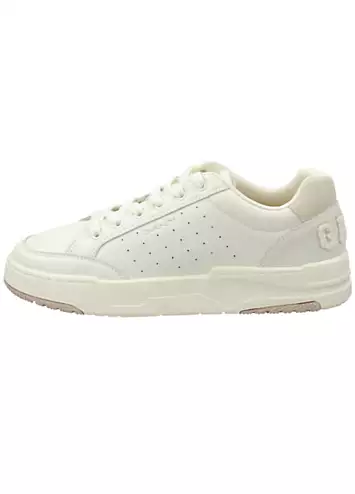 Gant Ellizy White & Beige Trainers | Kaleidoscope