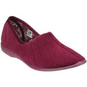 GBS Audrey Ladies Slipper Burgundy