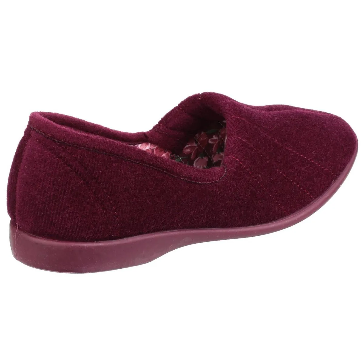 GBS Audrey Ladies Slipper Burgundy