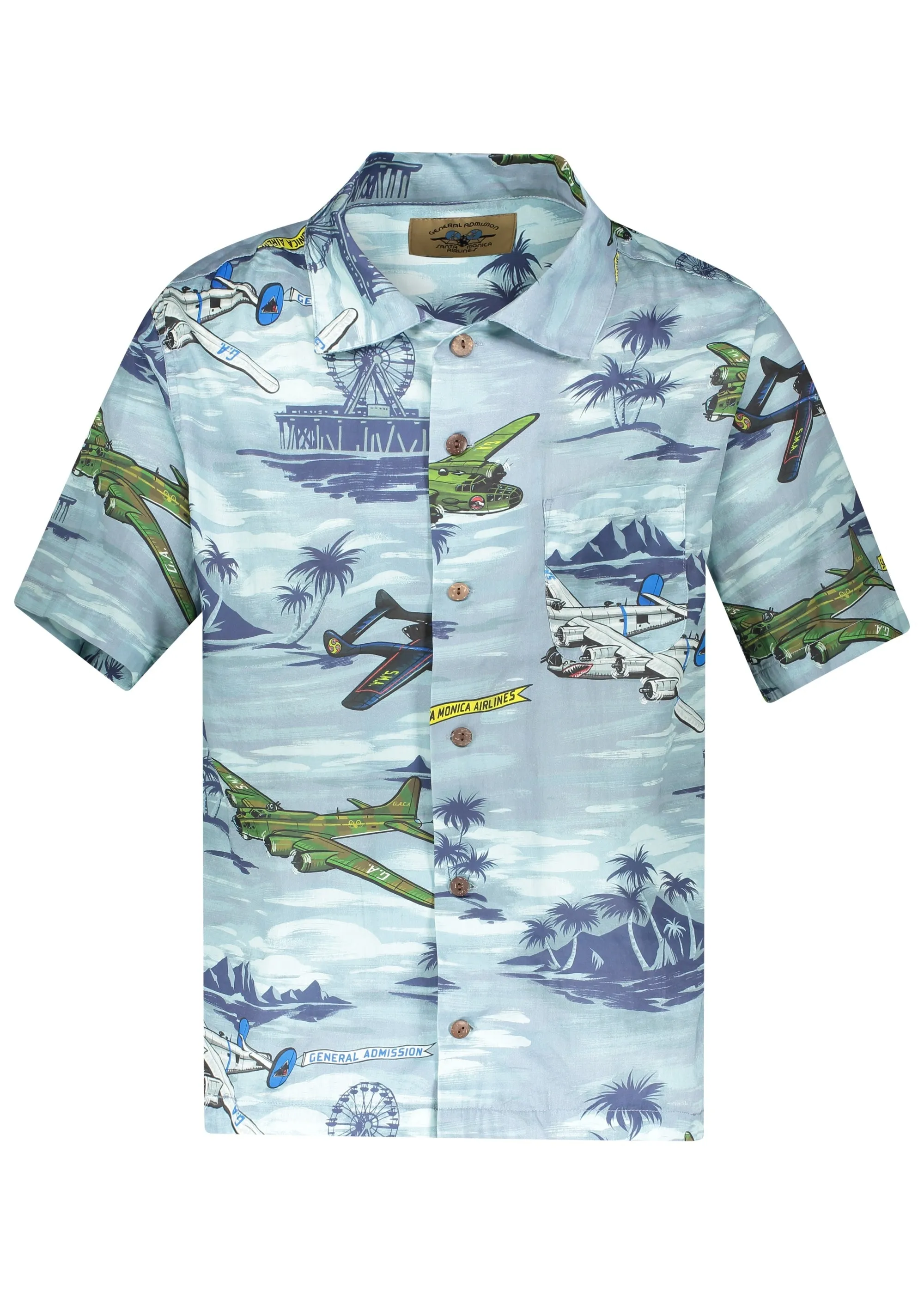 General Admission Bomber Plane SS Shirt - Multi