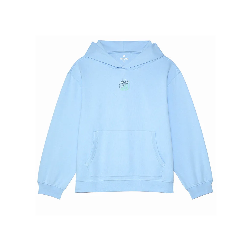 G/FORE WORLDWIDE STATEMENT PULLOVER HOODIE SKY