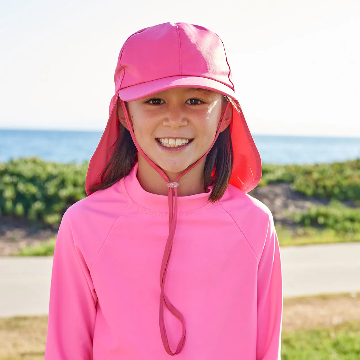 Girls Pink Legionnaire Sun Hat UPF 50+