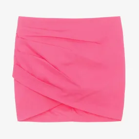 Girls Pink Ruched Skirt