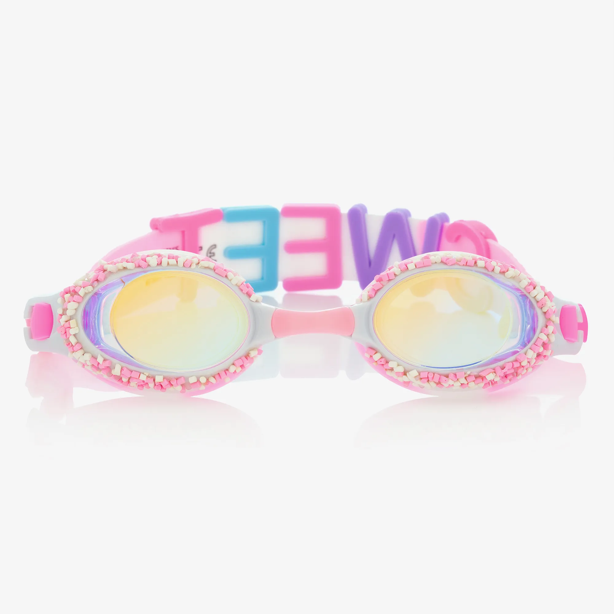 Girls Pink Sprinkle Swimming Goggles