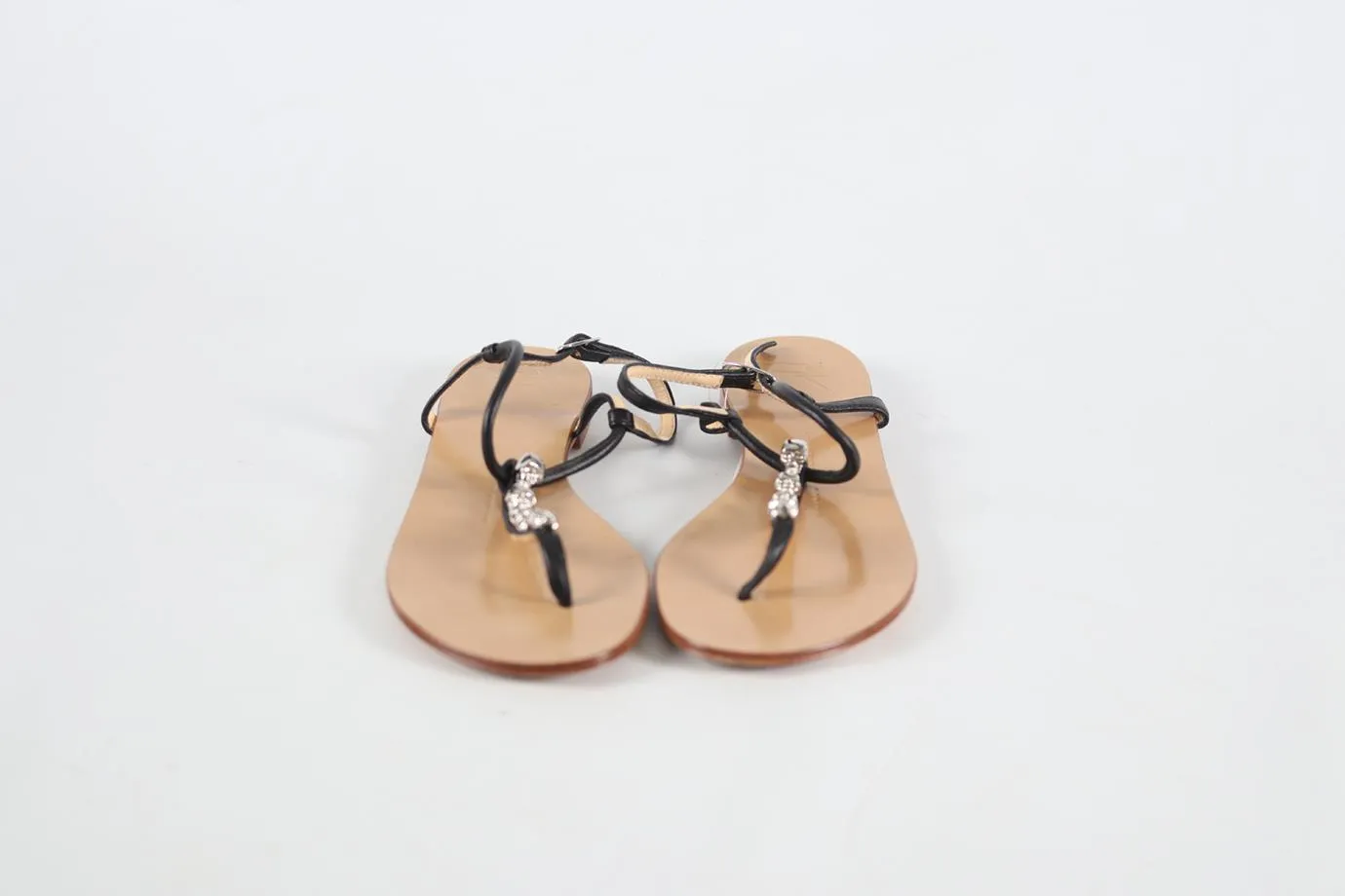 GIUSEPPE ZANOTTI LEATHER SANDALS EU 37.5 UK 4.5 US 7.5