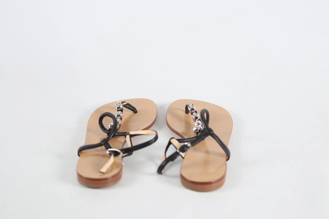 GIUSEPPE ZANOTTI LEATHER SANDALS EU 37.5 UK 4.5 US 7.5