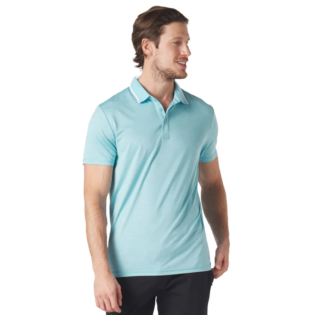 Glyder Men's Hydrangea Power Fade Polo