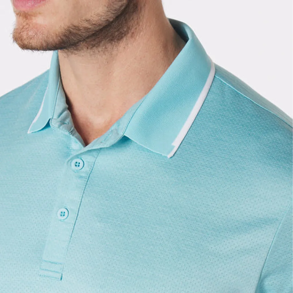 Glyder Men's Hydrangea Power Fade Polo