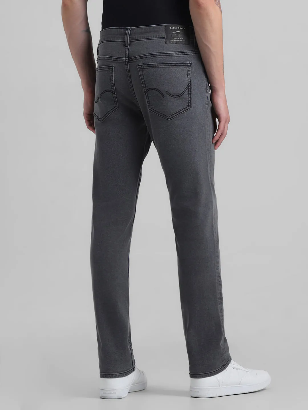 Grey Low Rise Glenn Slim Fit Jeans