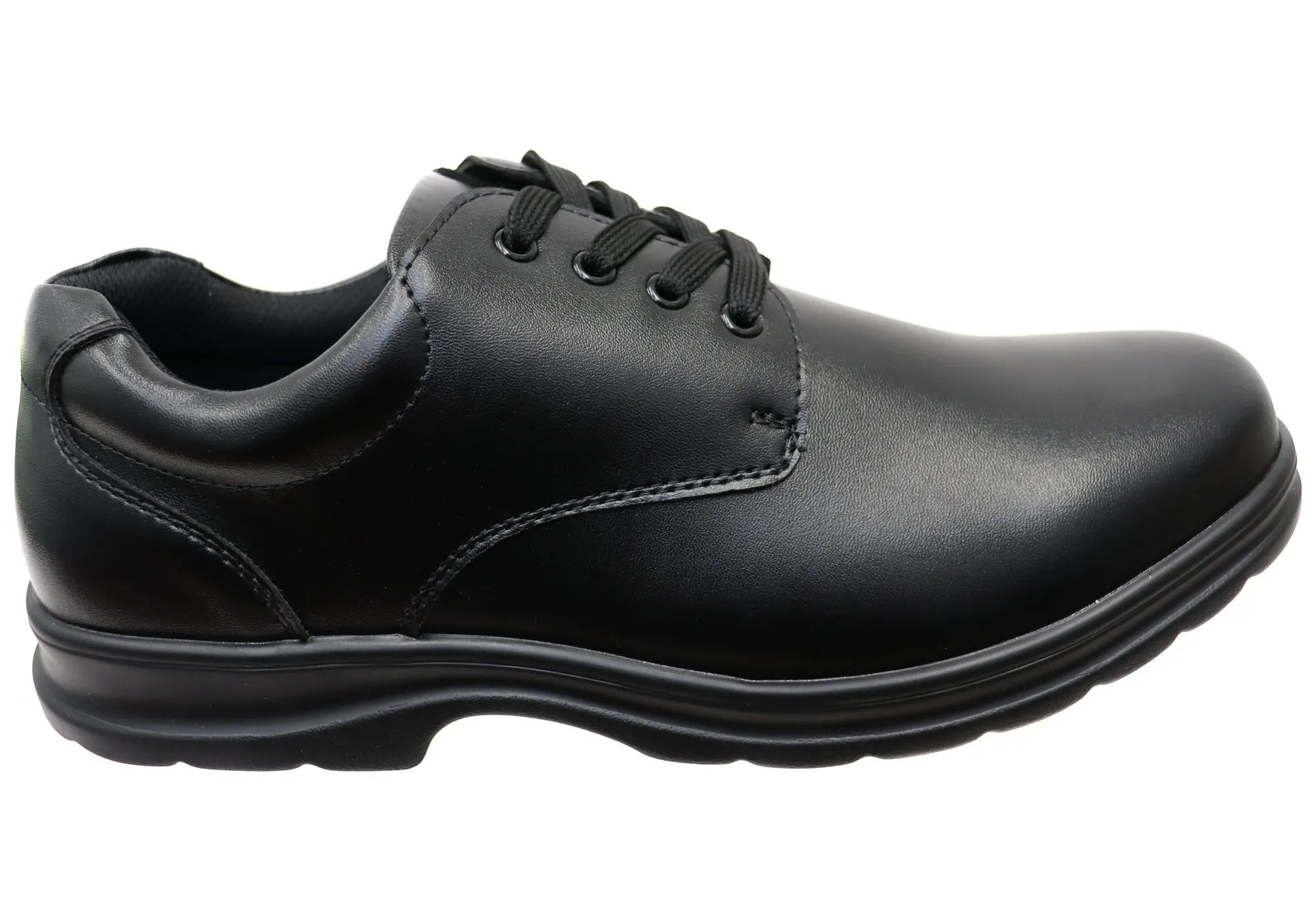 Grosby Educate 2 Senior/Older Boys Mens Leather Lace Up School Shoes