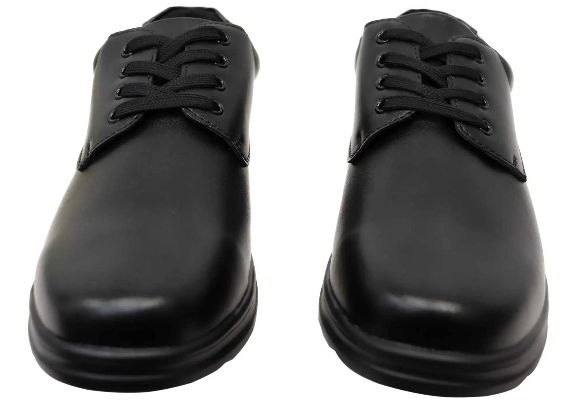 Grosby Educate 2 Senior/Older Boys Mens Leather Lace Up School Shoes