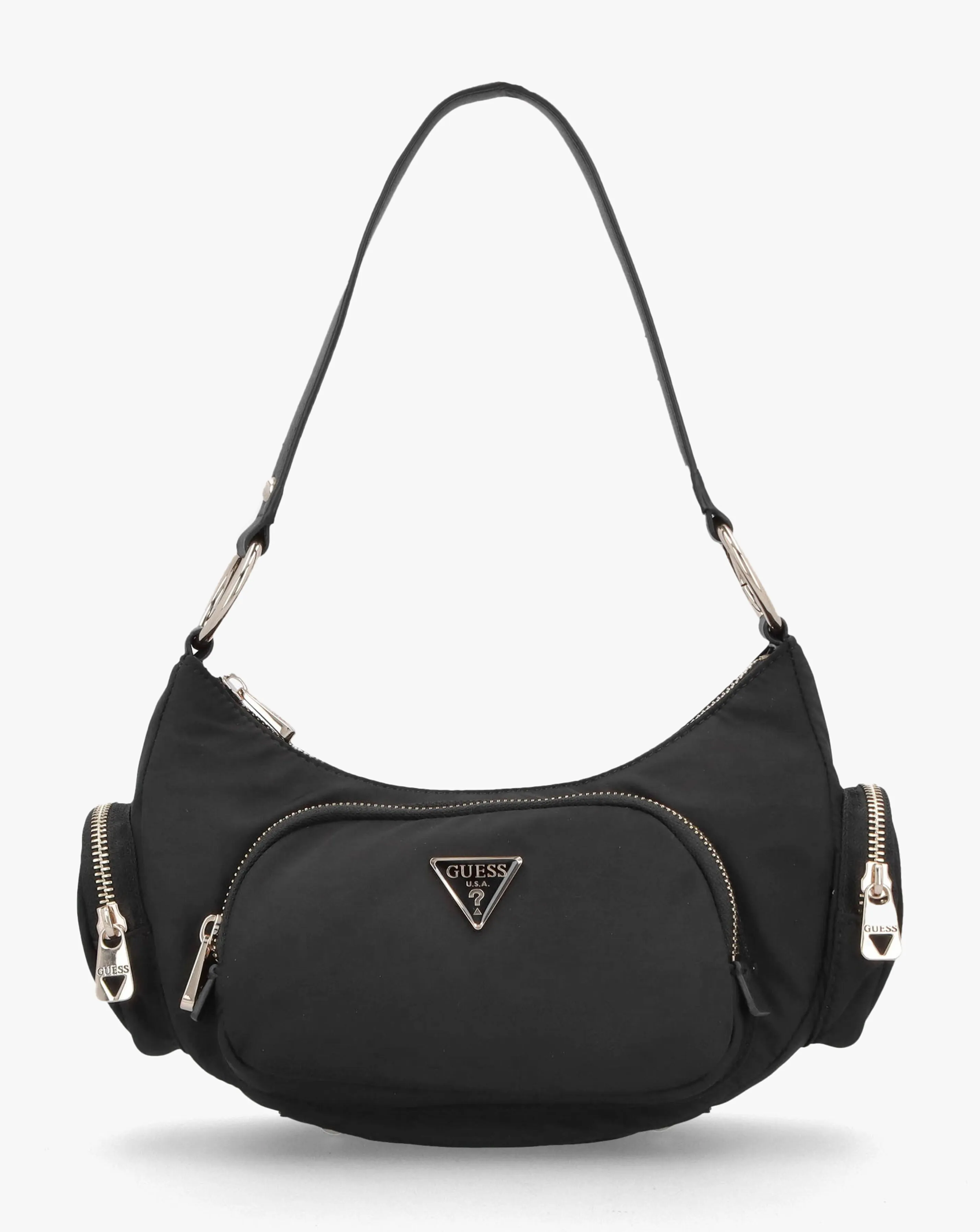 Guess Eco Gemma Black Shoulder Bag | Simply Be