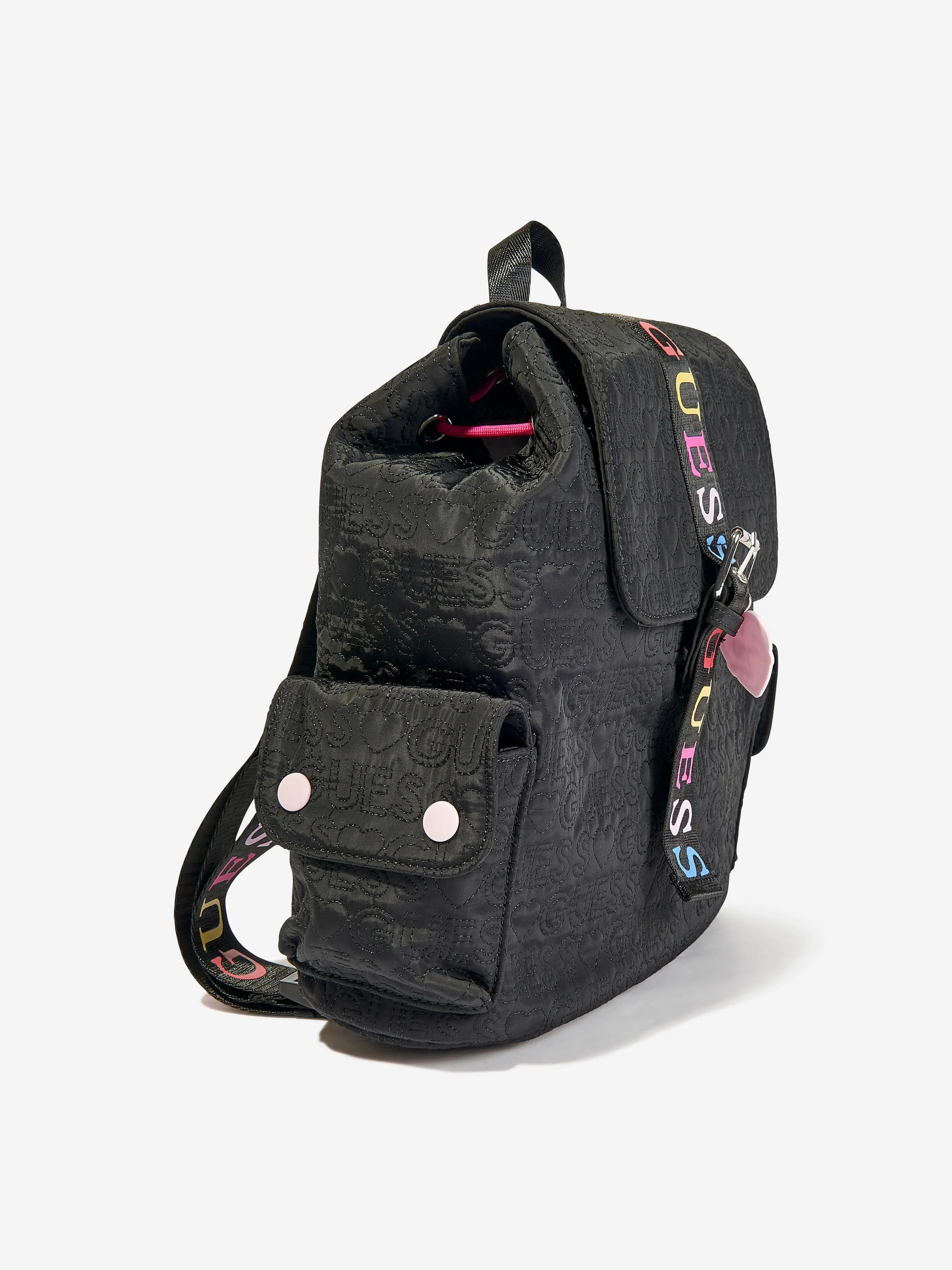 Guess Girls Logo Backpack in Black (25cm)