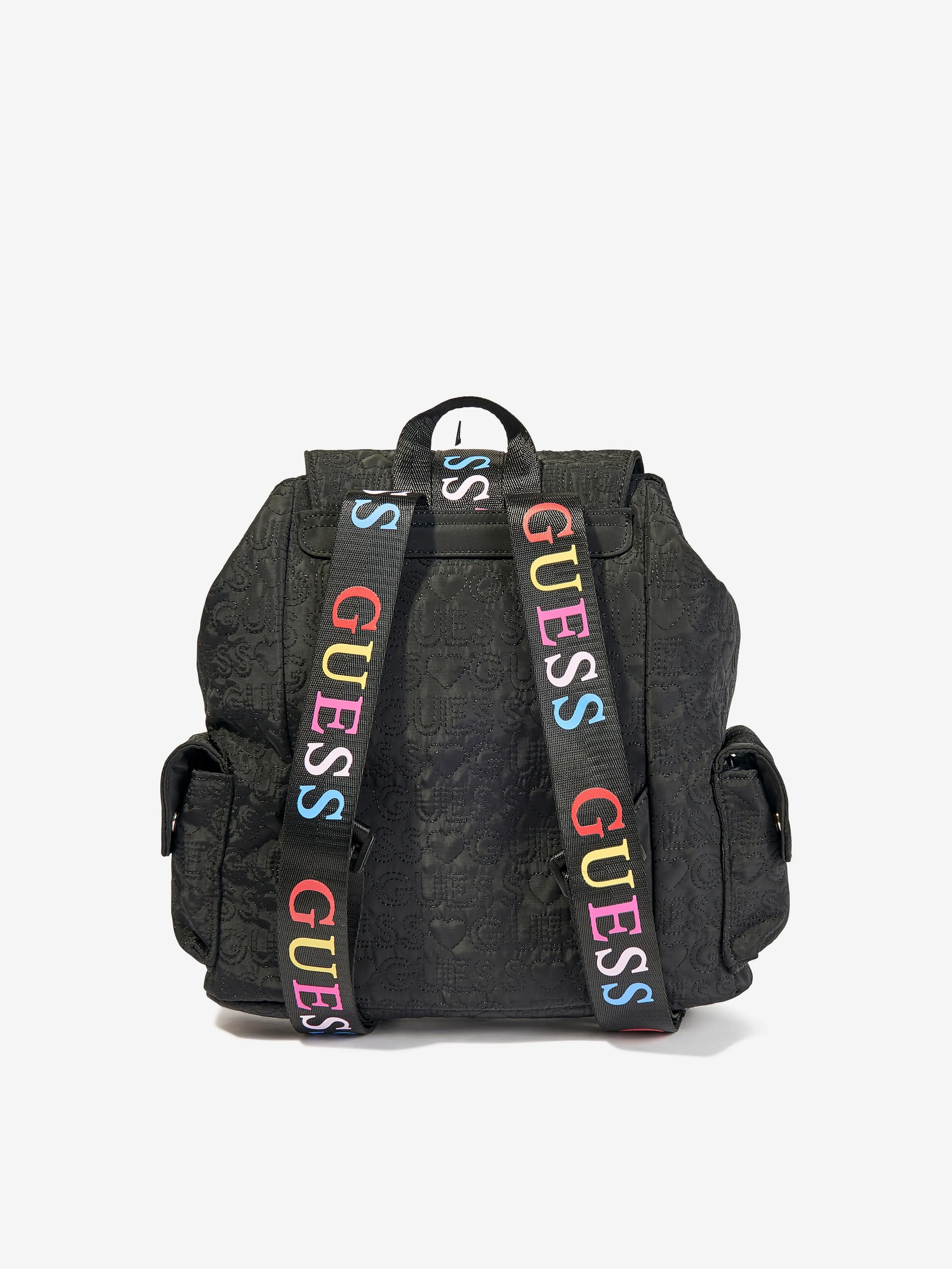 Guess Girls Logo Backpack in Black (25cm)