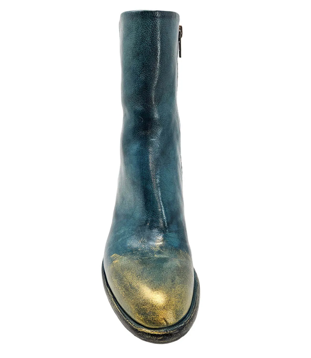 Hand Rubbed Ankle Boot - Teal