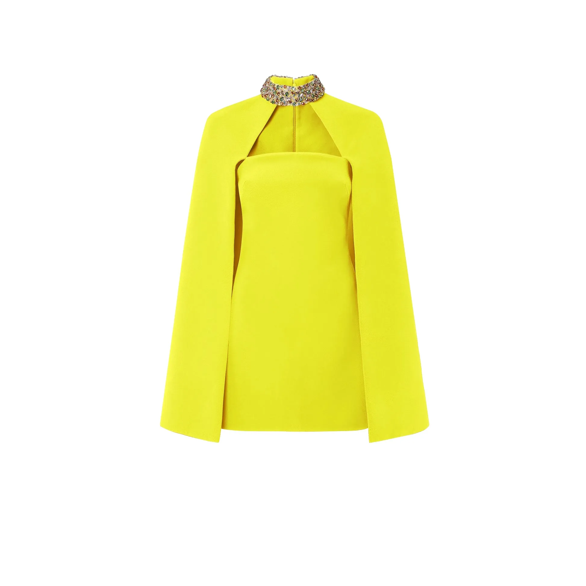 --Harlow Chartreuse Short Dress-