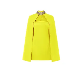 --Harlow Chartreuse Short Dress-