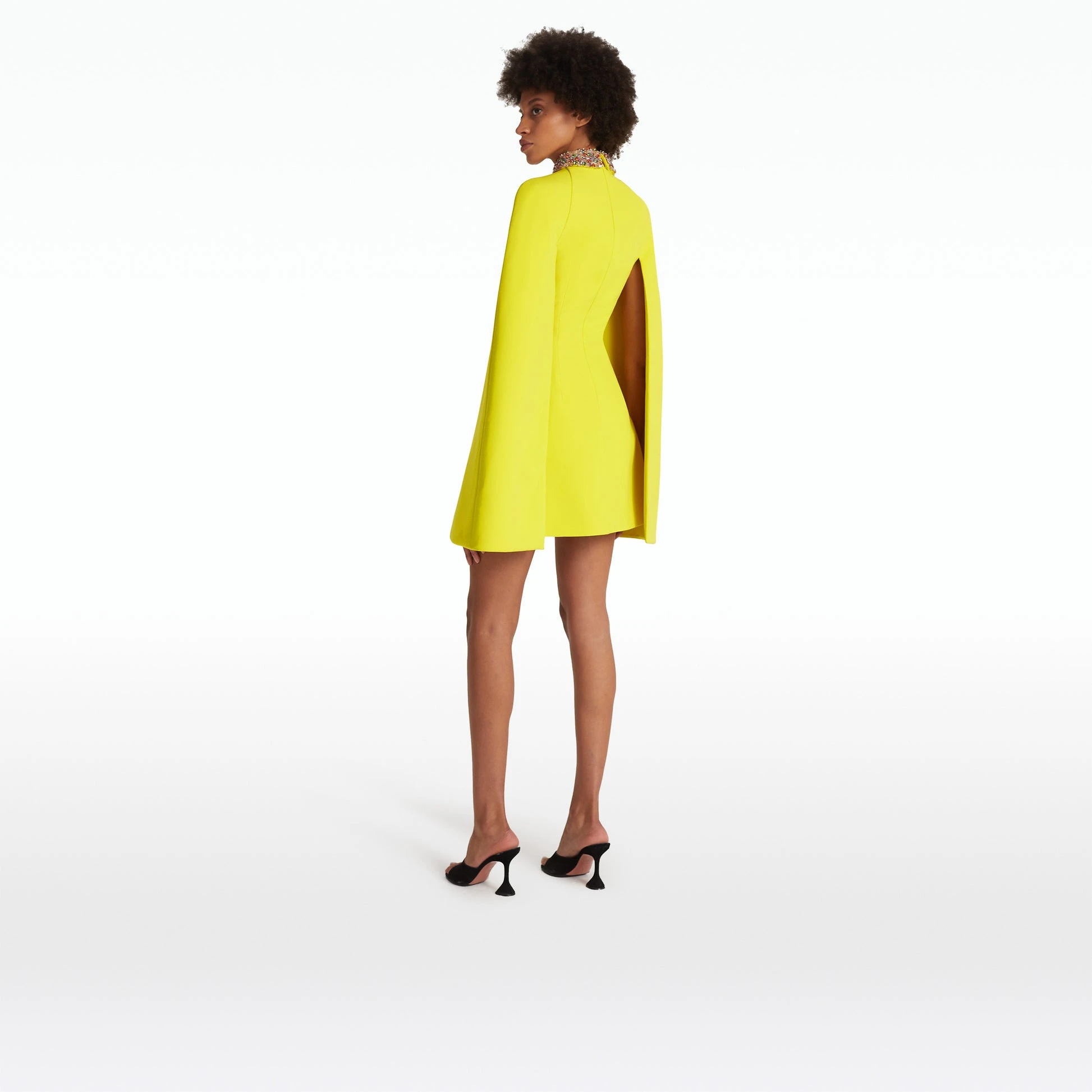 --Harlow Chartreuse Short Dress-