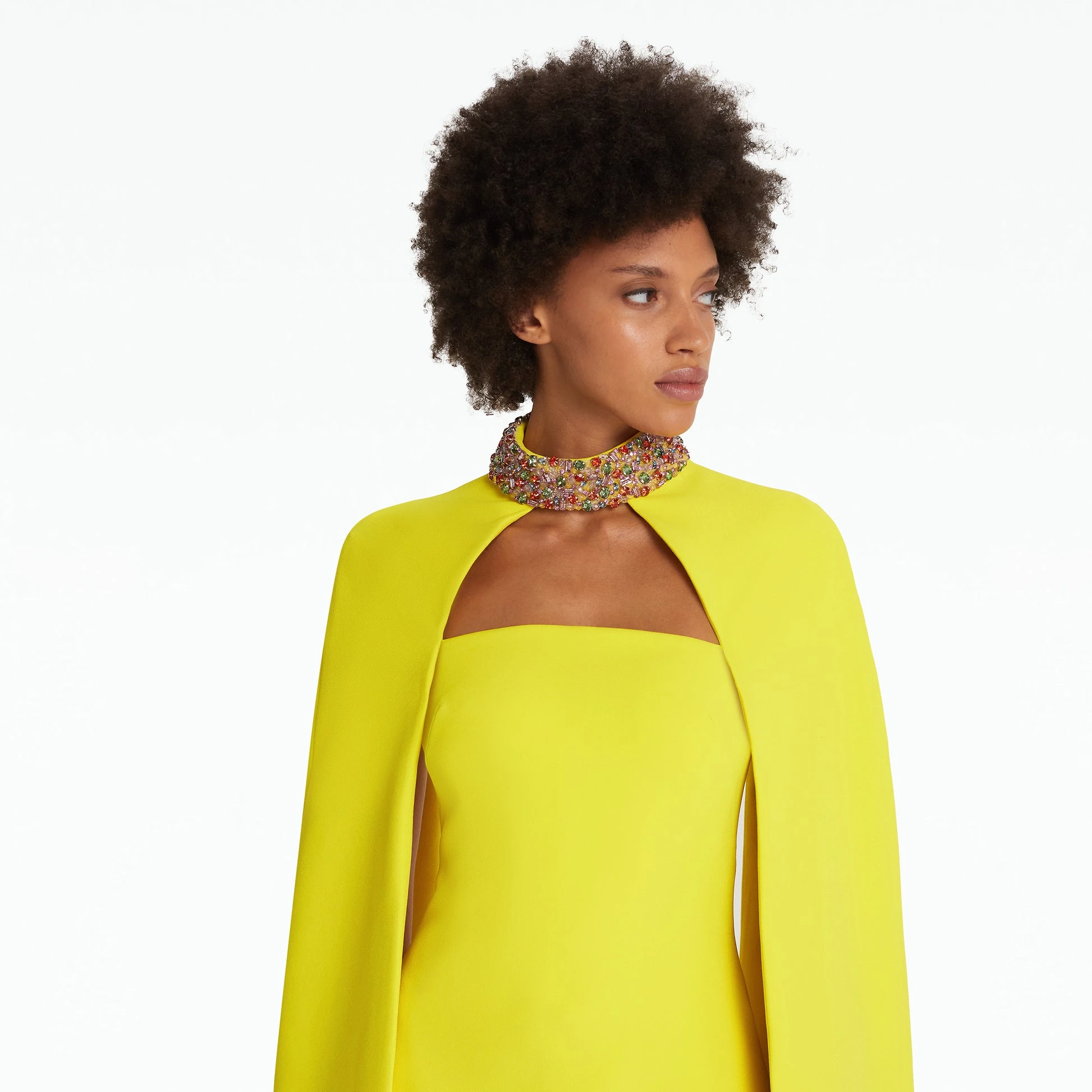 --Harlow Chartreuse Short Dress-