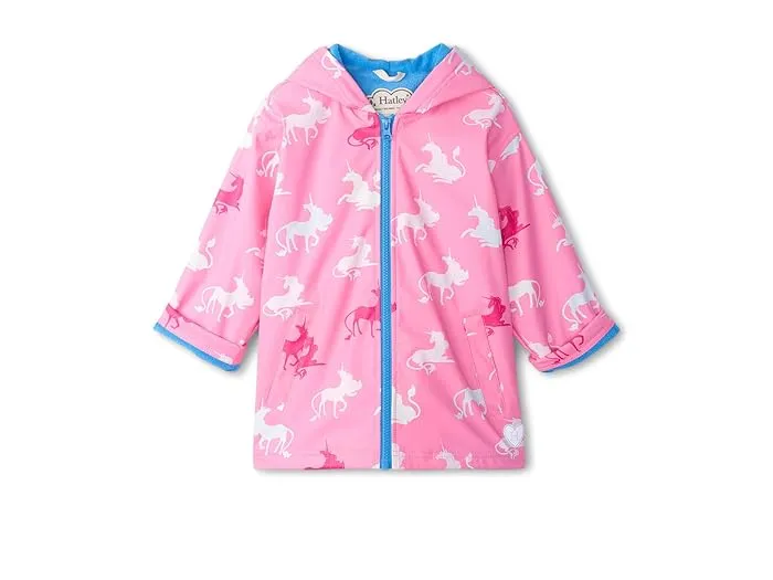 Hatley Kids Mystical Unicorn Zip Up Rain Jacket (Toddler/Little Kid/Big Kid)