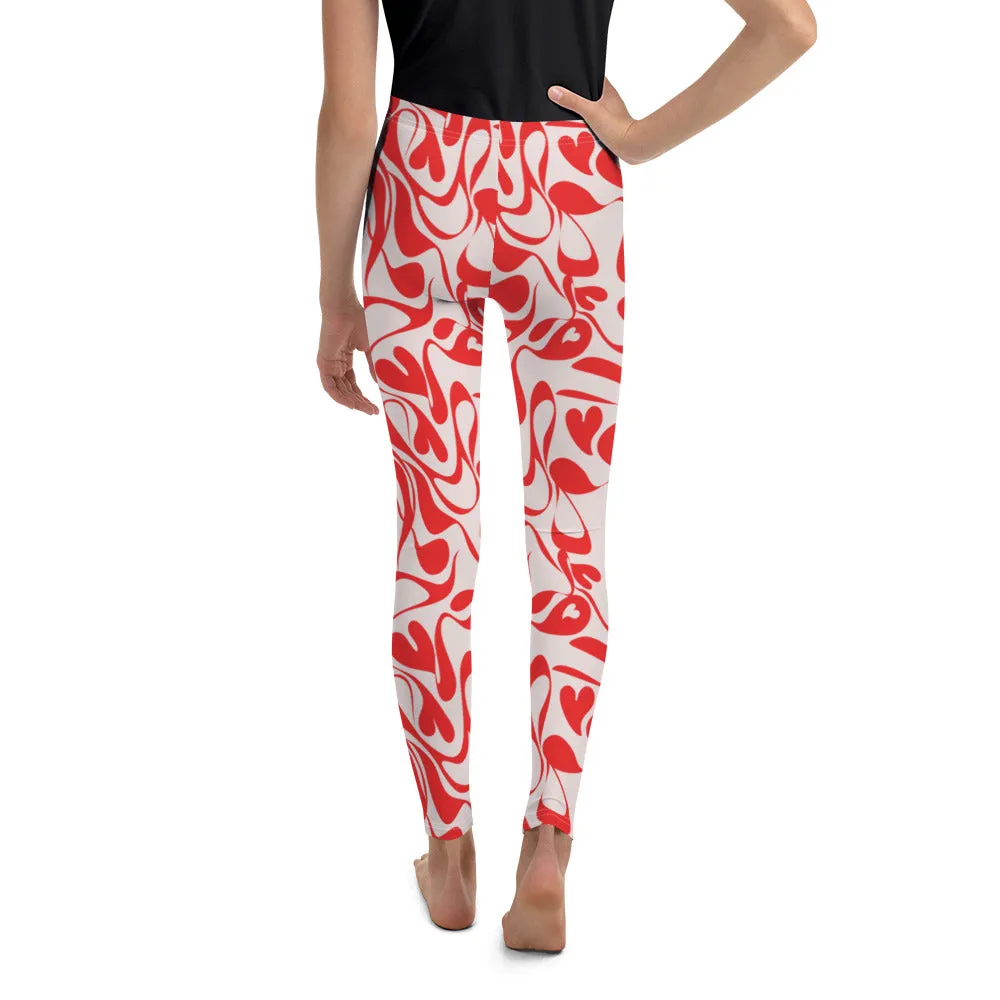 Heart Swirl Youth Leggings