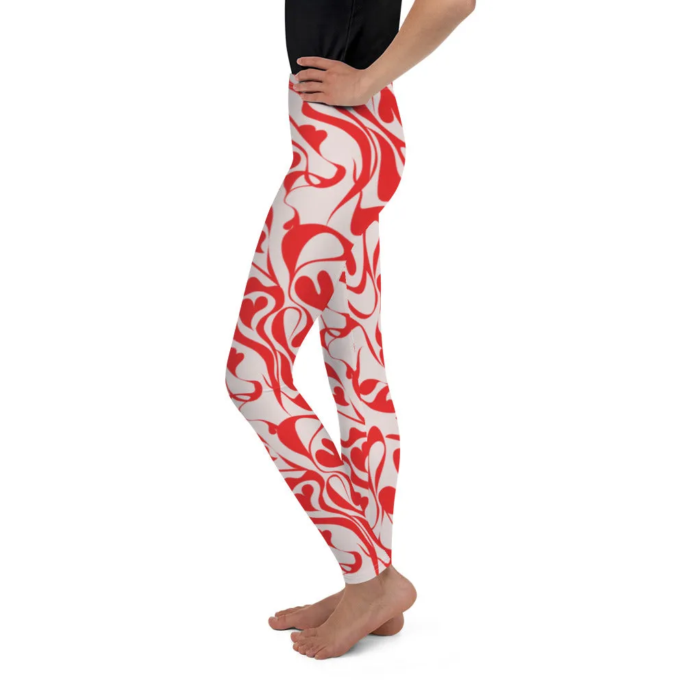 Heart Swirl Youth Leggings