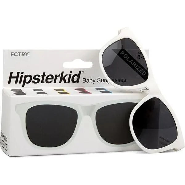 Hipsterkid Baby Sunglasses, White