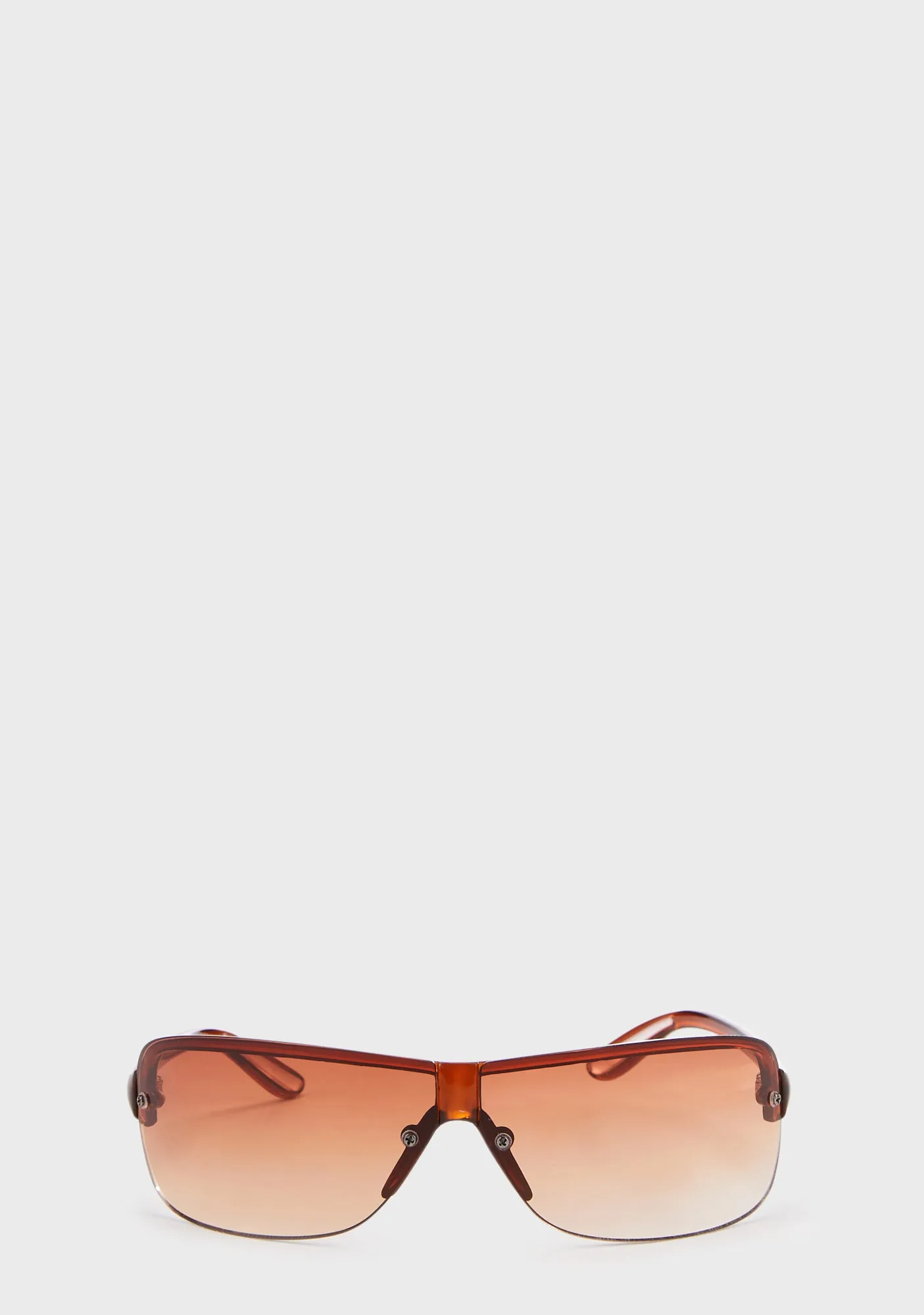 Homage Shield Sunglasses - Brown-