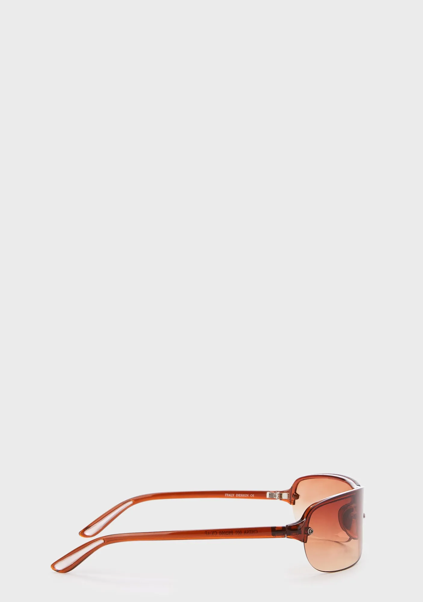 Homage Shield Sunglasses - Brown-