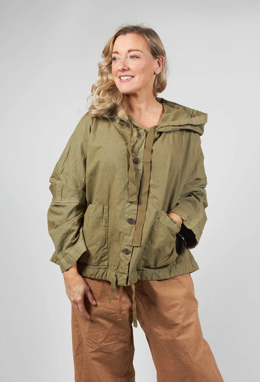 Hooded Jacket CC in Khaki