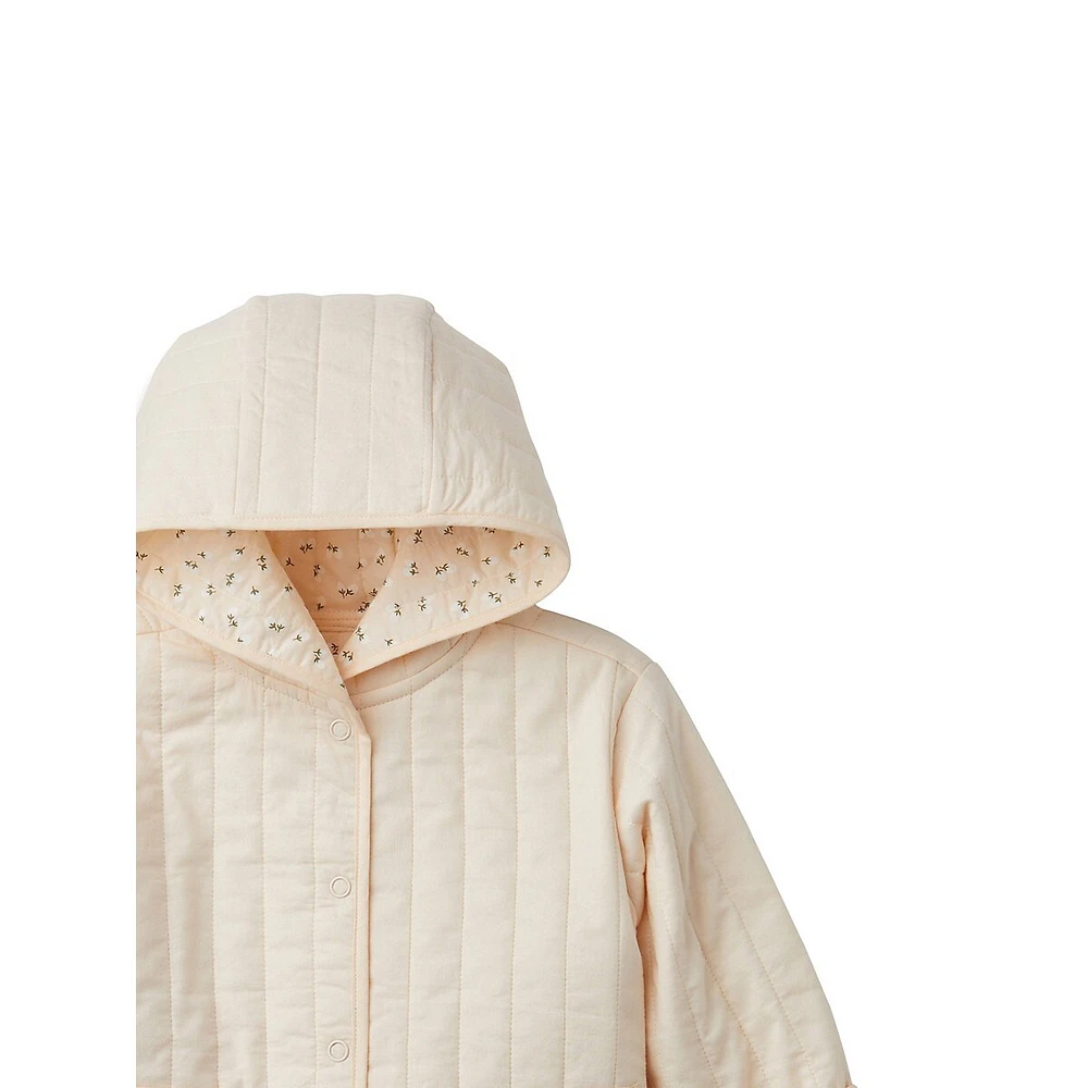 Hudson's Bay Baby's Organic Cotton Quilted Hooded Jacket