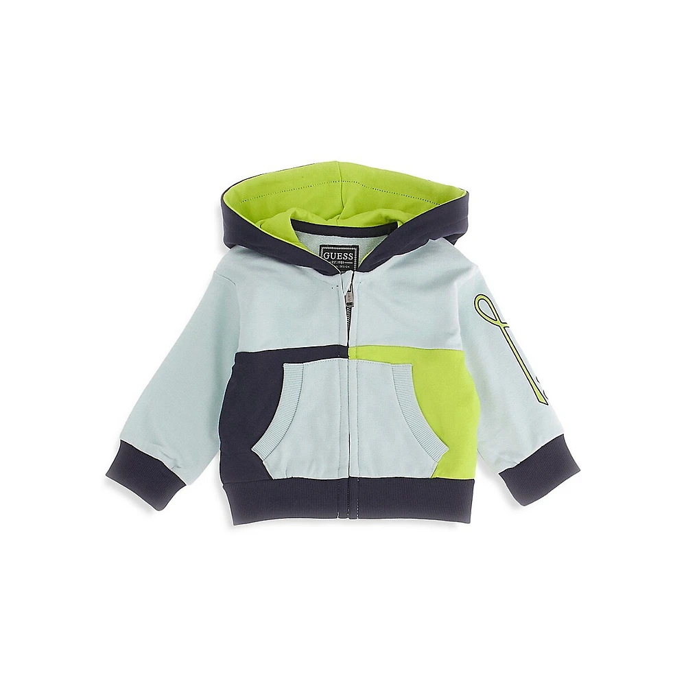 Hudson's Bay Little Boy's Organic Cotton Hooded Active Zip Top