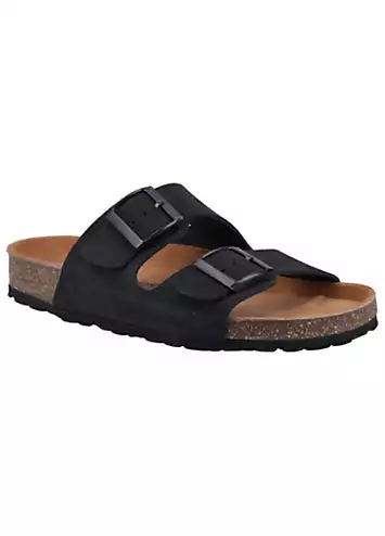 Hush Puppies Ladies Black Blaire Mule Sandals | Kaleidoscope