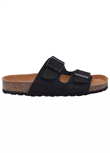 Hush Puppies Ladies Black Blaire Mule Sandals | Kaleidoscope