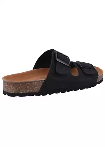 Hush Puppies Ladies Black Blaire Mule Sandals | Kaleidoscope