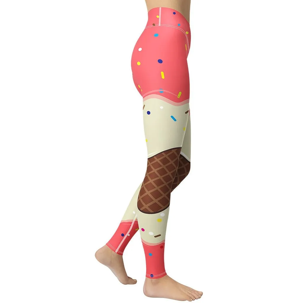 Ice Cream Yoga Leggings