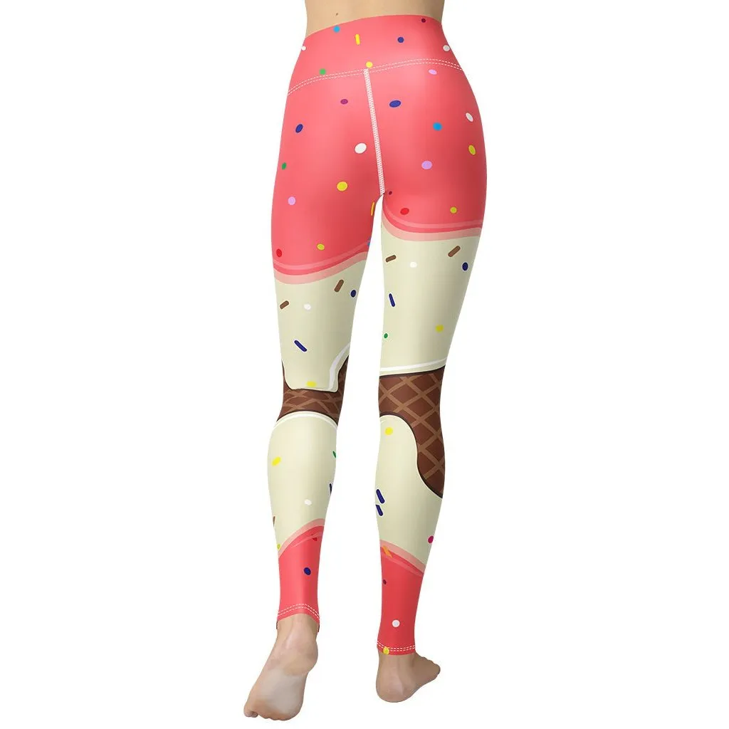 Ice Cream Yoga Leggings