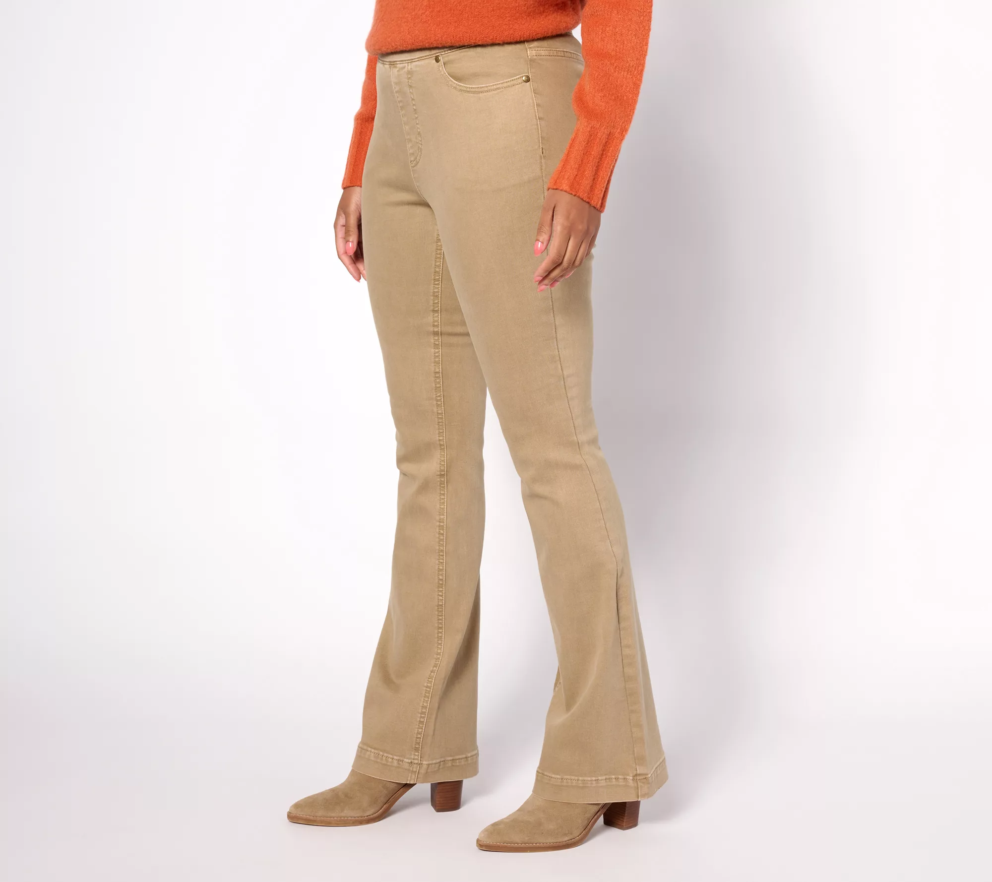 Isaac Mizrahi Live! Petite Color True Denim Pull On Jeans