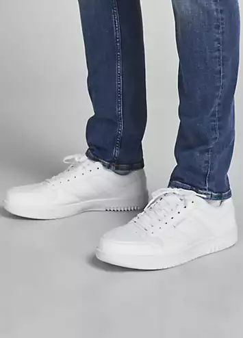 Jack & Jones White Jam Low Trainers | Grattan