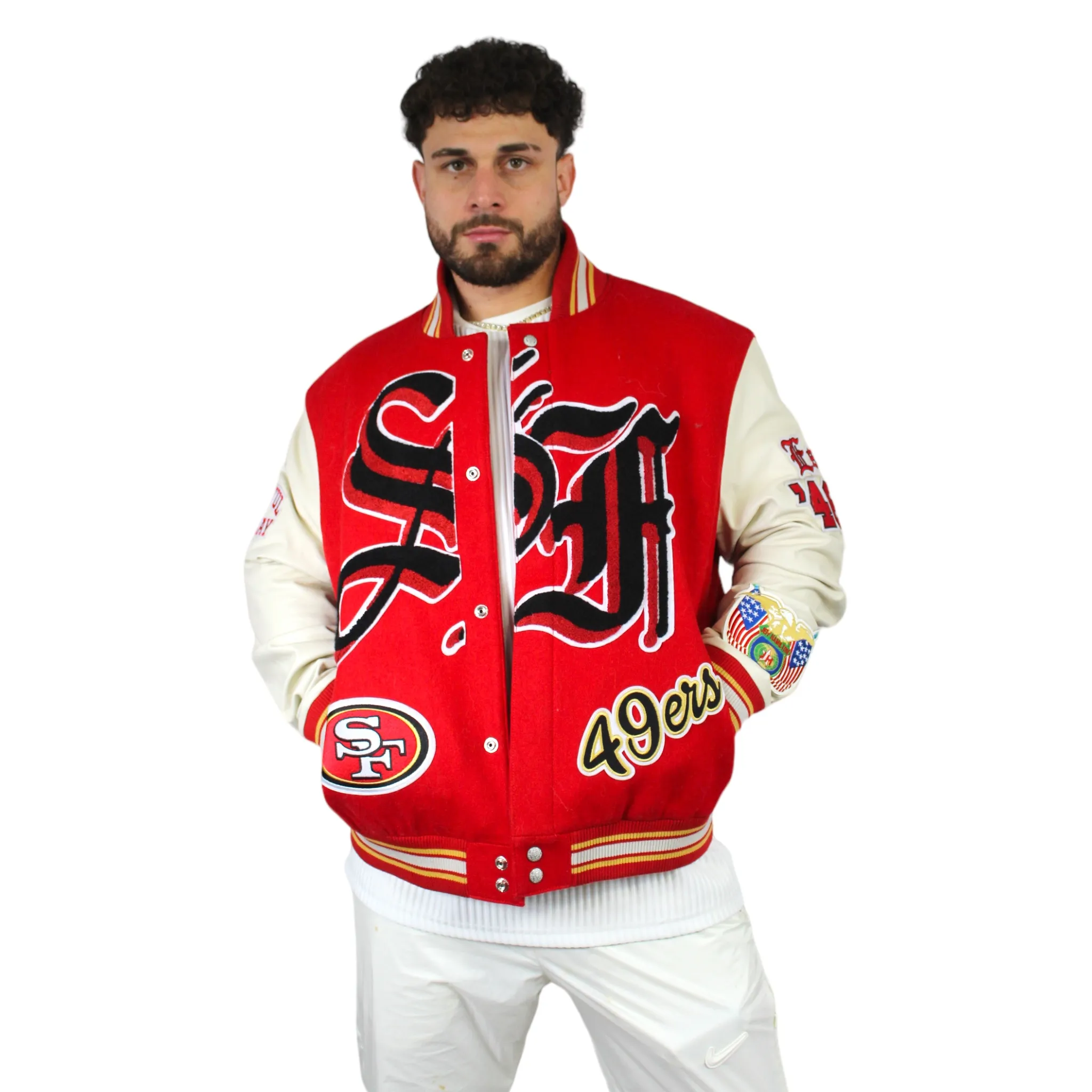 Jeff Hamilton 49ers Varsity Jacket - Daniel's Leather