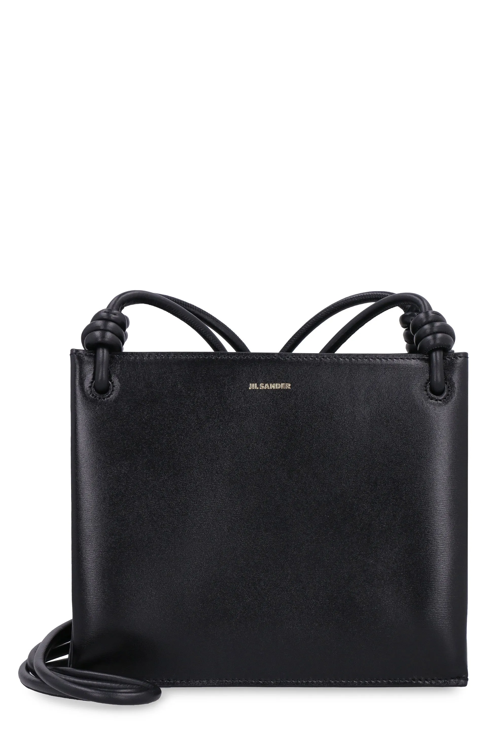 JIL SANDER Black Leather Shoulder Bag for Women - FW24