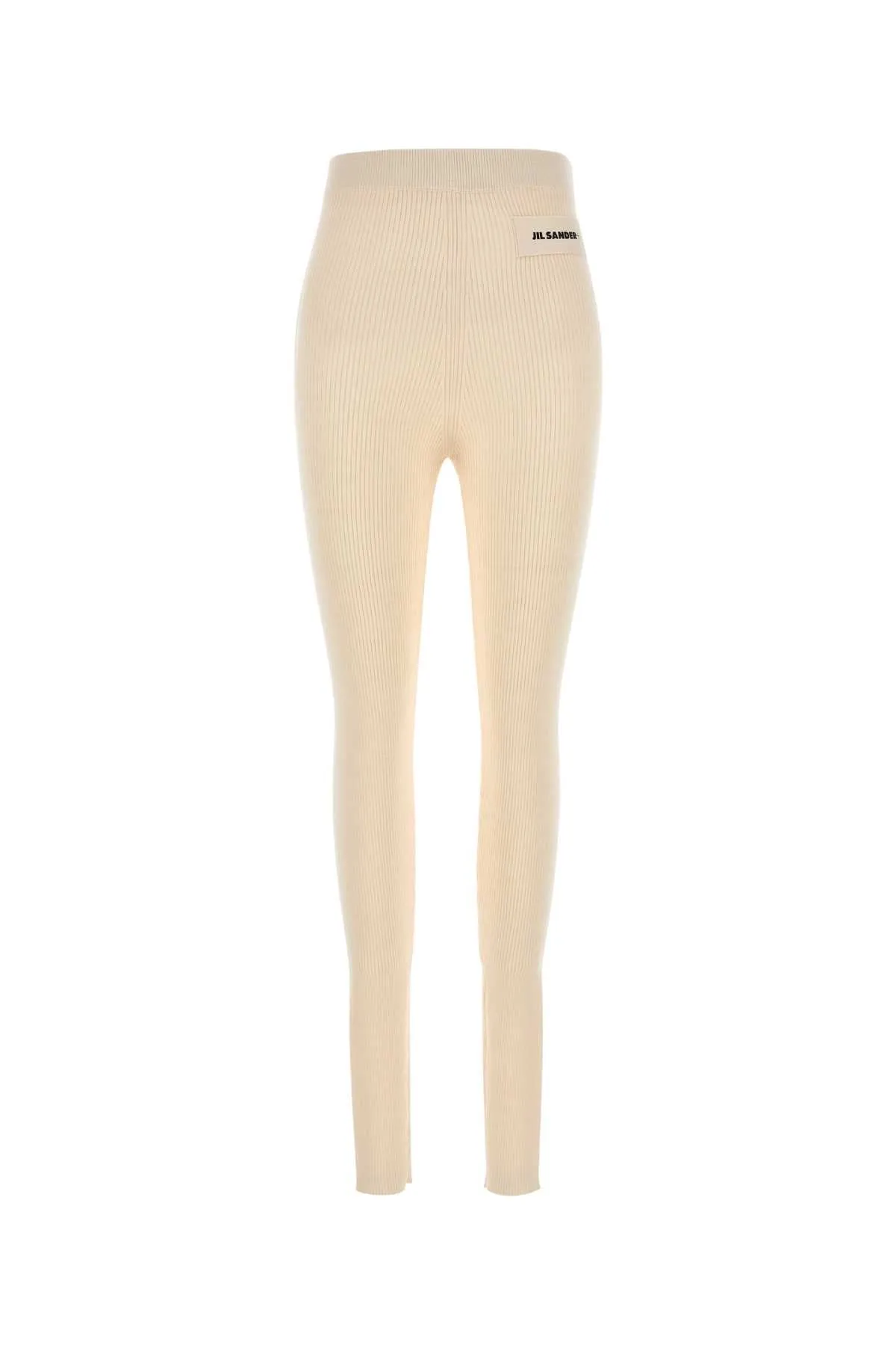 Jil Sander Ivory Wool Blend Leggings